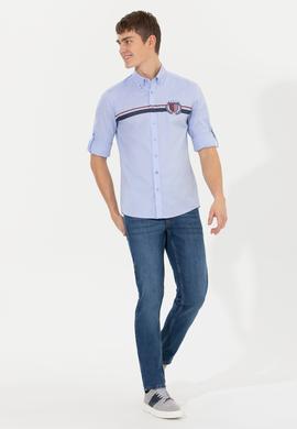 Erkek Koyu Mavi Jean Pantolon - 50253265093