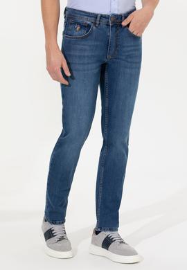 Erkek Koyu Mavi Jean Pantolon - 50253265093