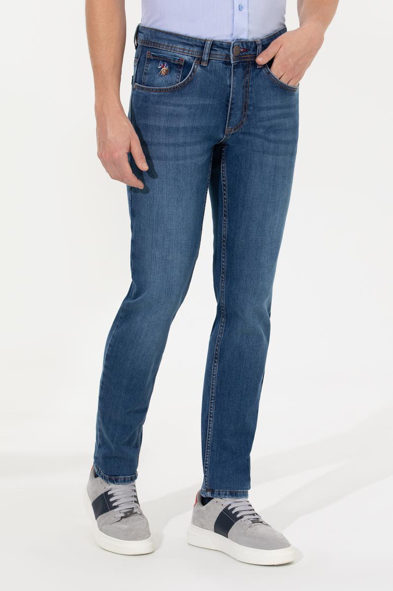 Erkek Koyu Mavi Jean Pantolon