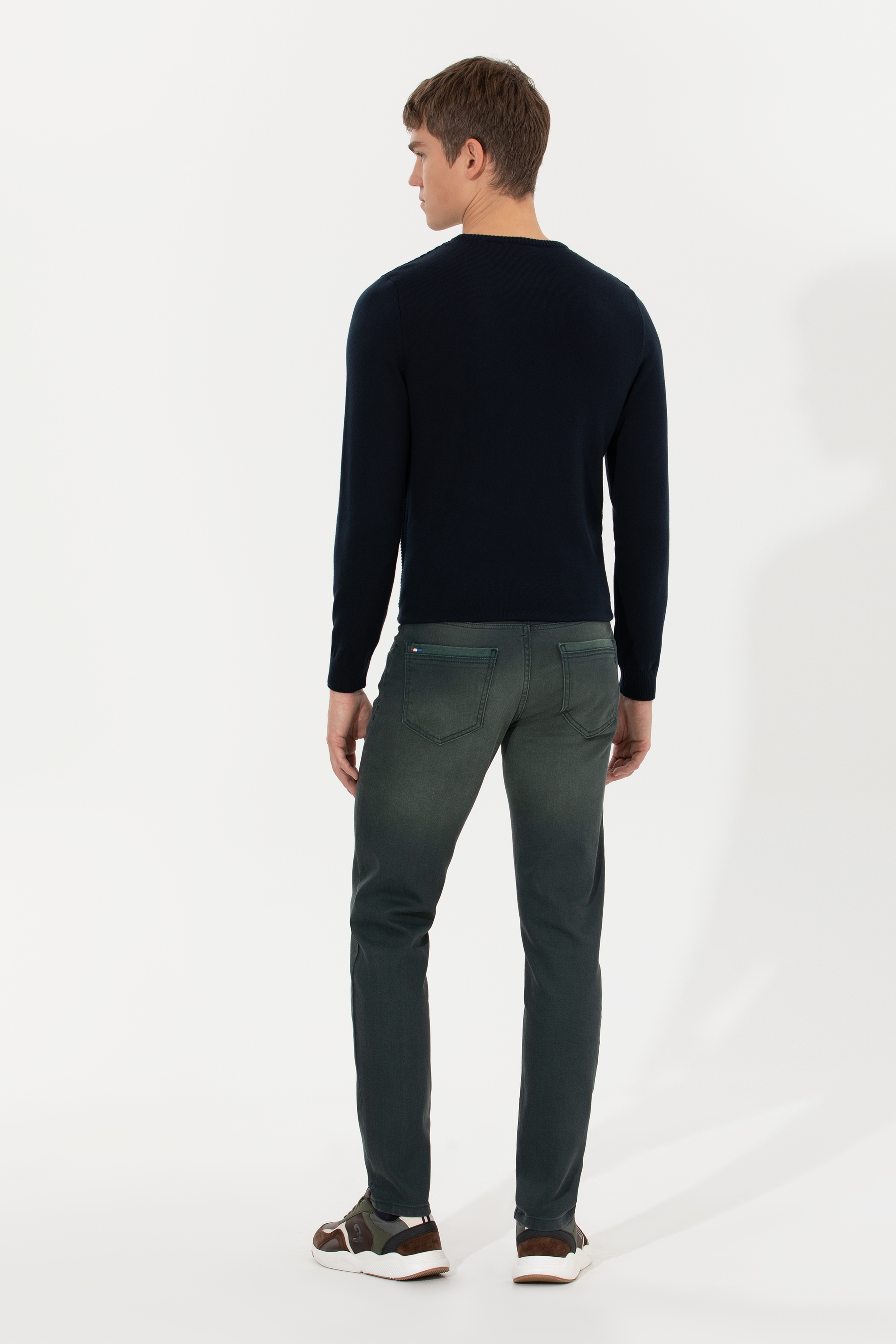 Erkek Yeşil Jean Pantolon - Image 4