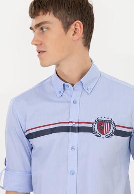 Erkek Mavi Uzun Kollu Gömlek - 50257007016