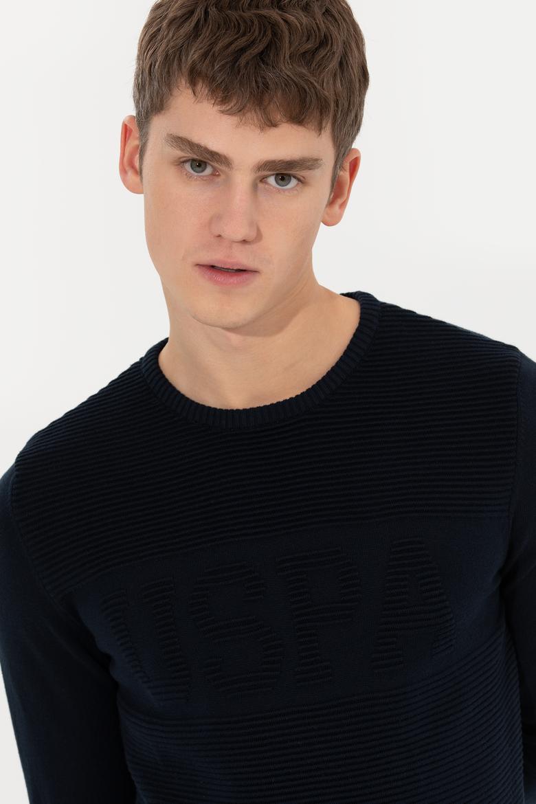 Erkek Lacivert Kazak - 50256256006