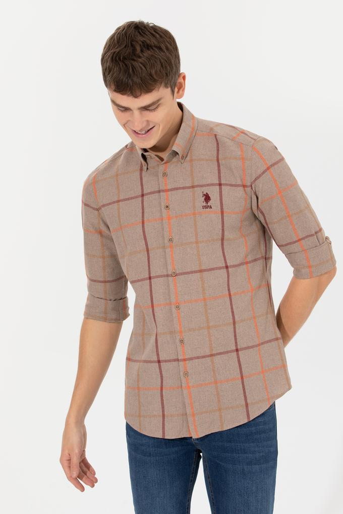 Erkek Taş Uzun Kollu Gömlek