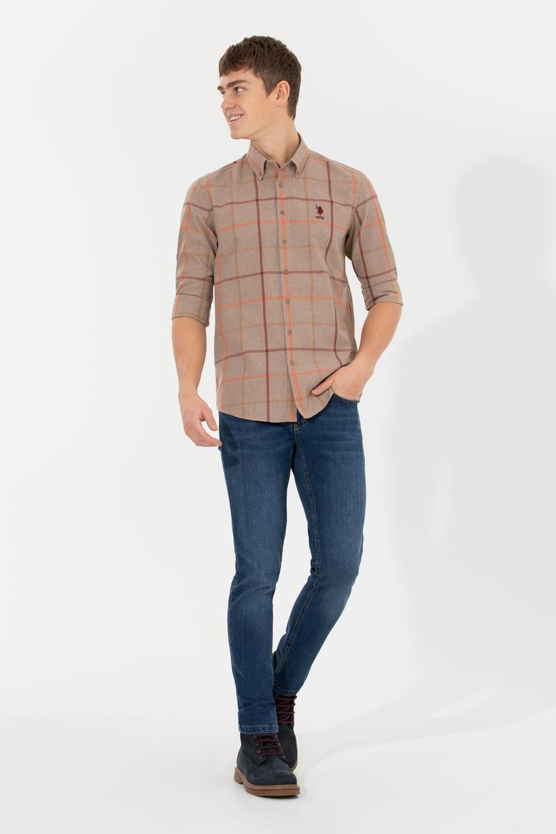 Erkek Taş Uzun Kollu Gömlek - 50254085028