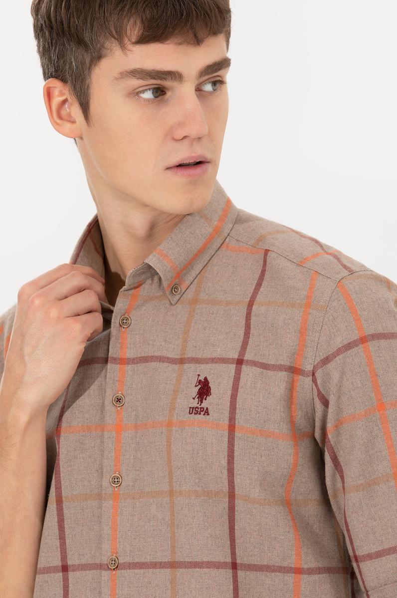 Erkek Taş Uzun Kollu Gömlek