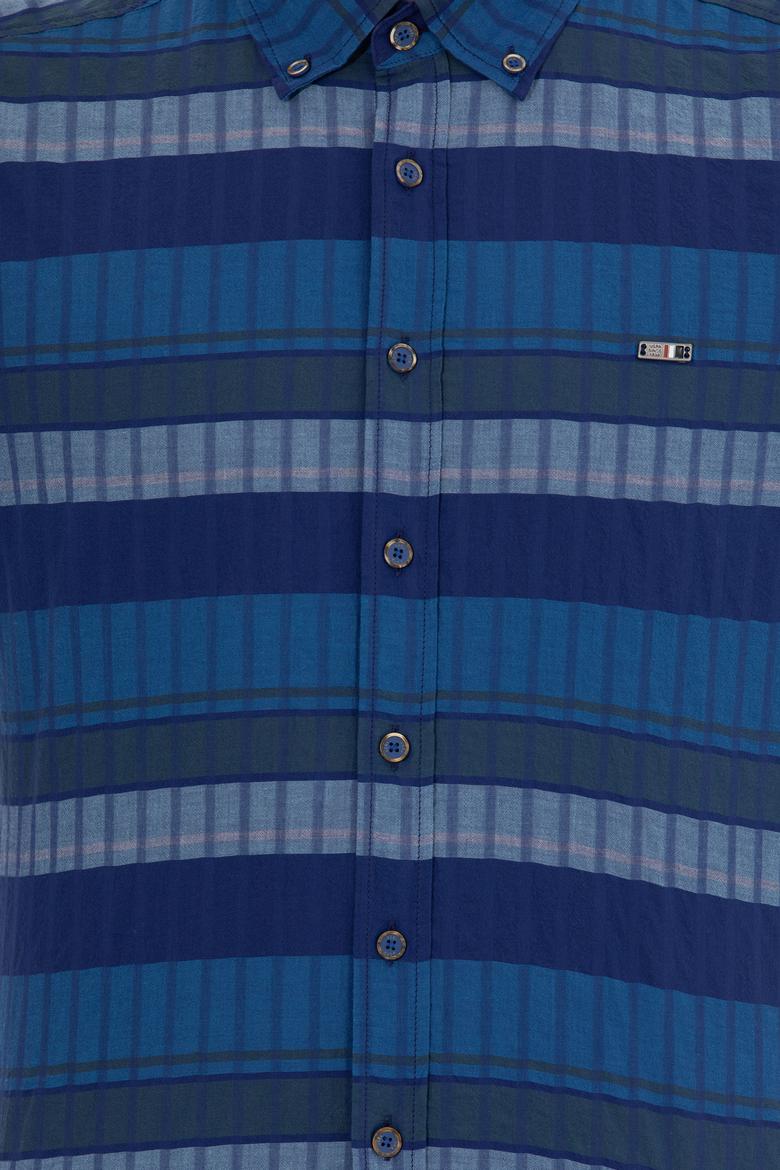 Erkek Mavi Uzun Kollu Gömlek - 50253871001