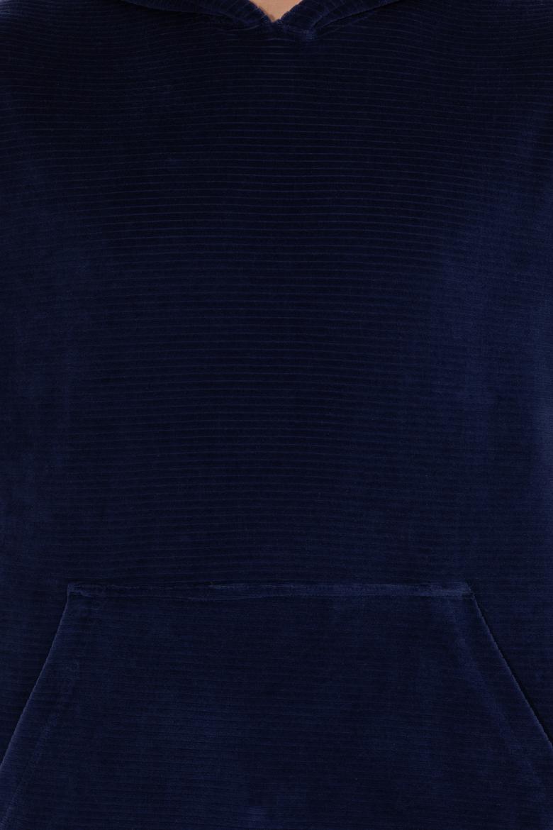 Erkek Lacivert Kapüşonlu Sweatshirt - 50253913005
