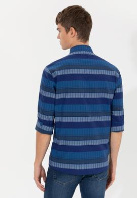 Erkek Mavi Uzun Kollu Gömlek - 50253871001
