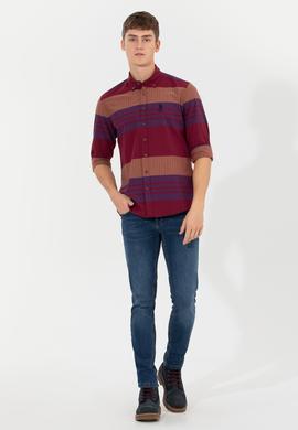 Erkek Vişne Uzun Kollu Gömlek - 50257005011