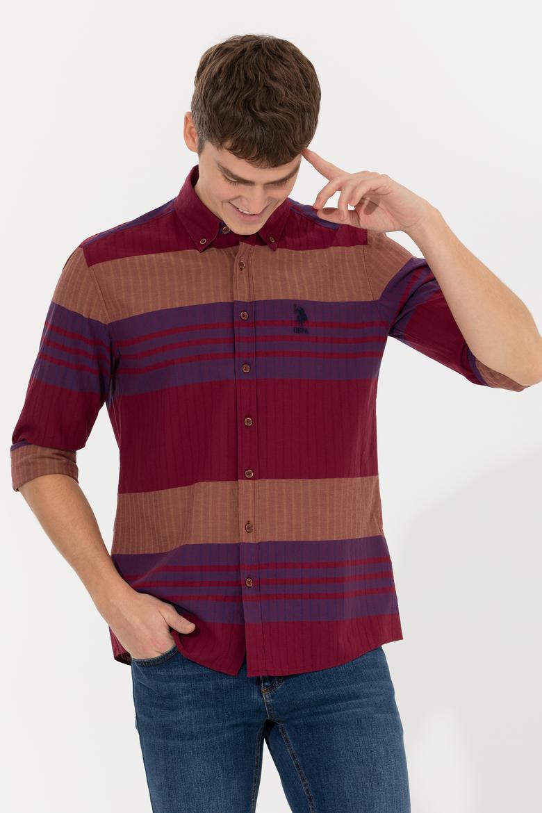 Erkek Vişne Uzun Kollu Gömlek - 50257005011