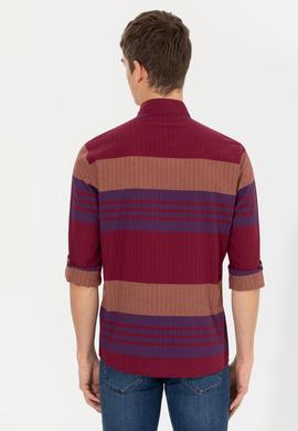 Erkek Vişne Uzun Kollu Gömlek - 50257005011