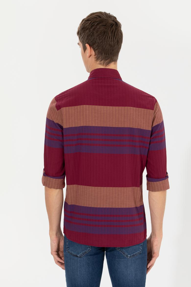 Erkek Vişne Uzun Kollu Gömlek - 50257005011
