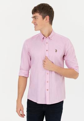 Erkek Manolya Uzun Kollu Basic Gömlek - 50256694121