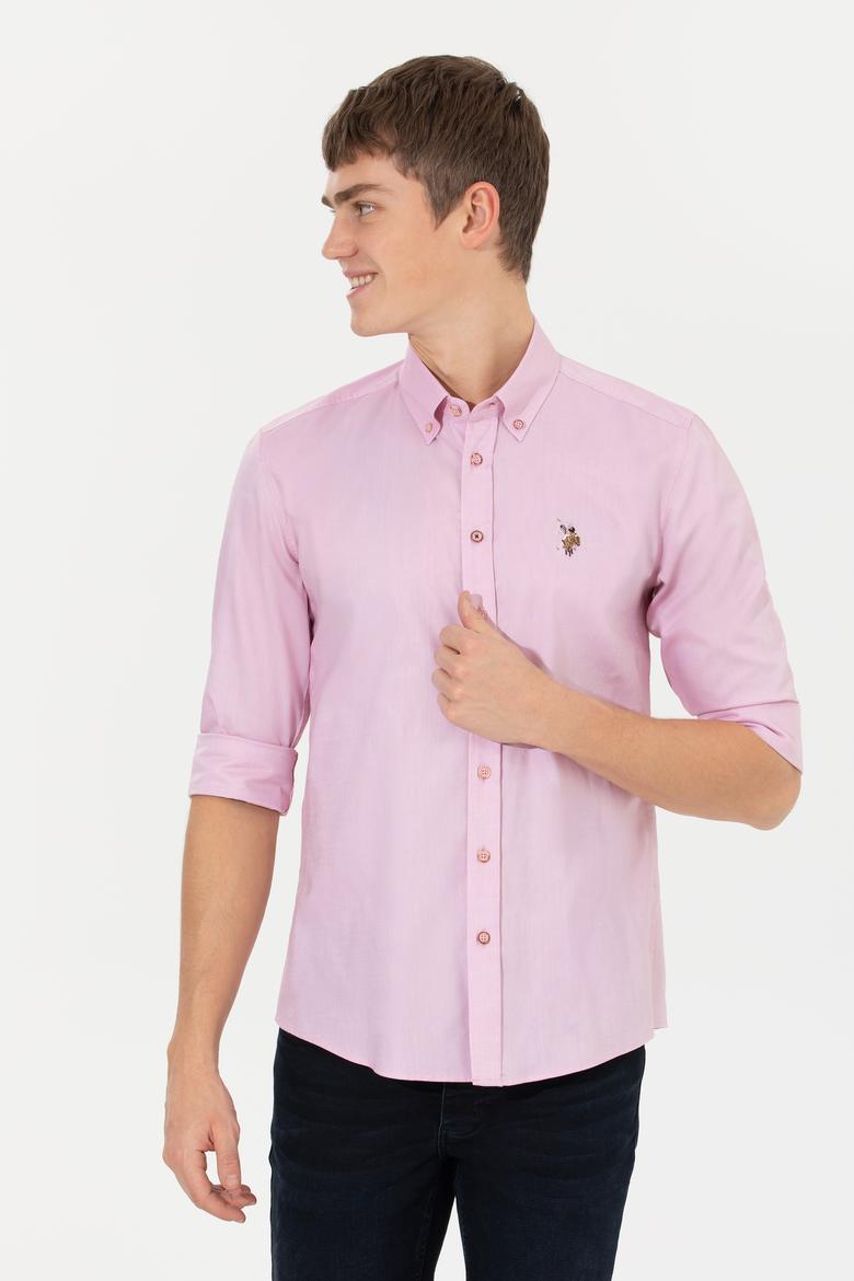 Erkek Manolya Uzun Kollu Basic Gömlek - 50256694121