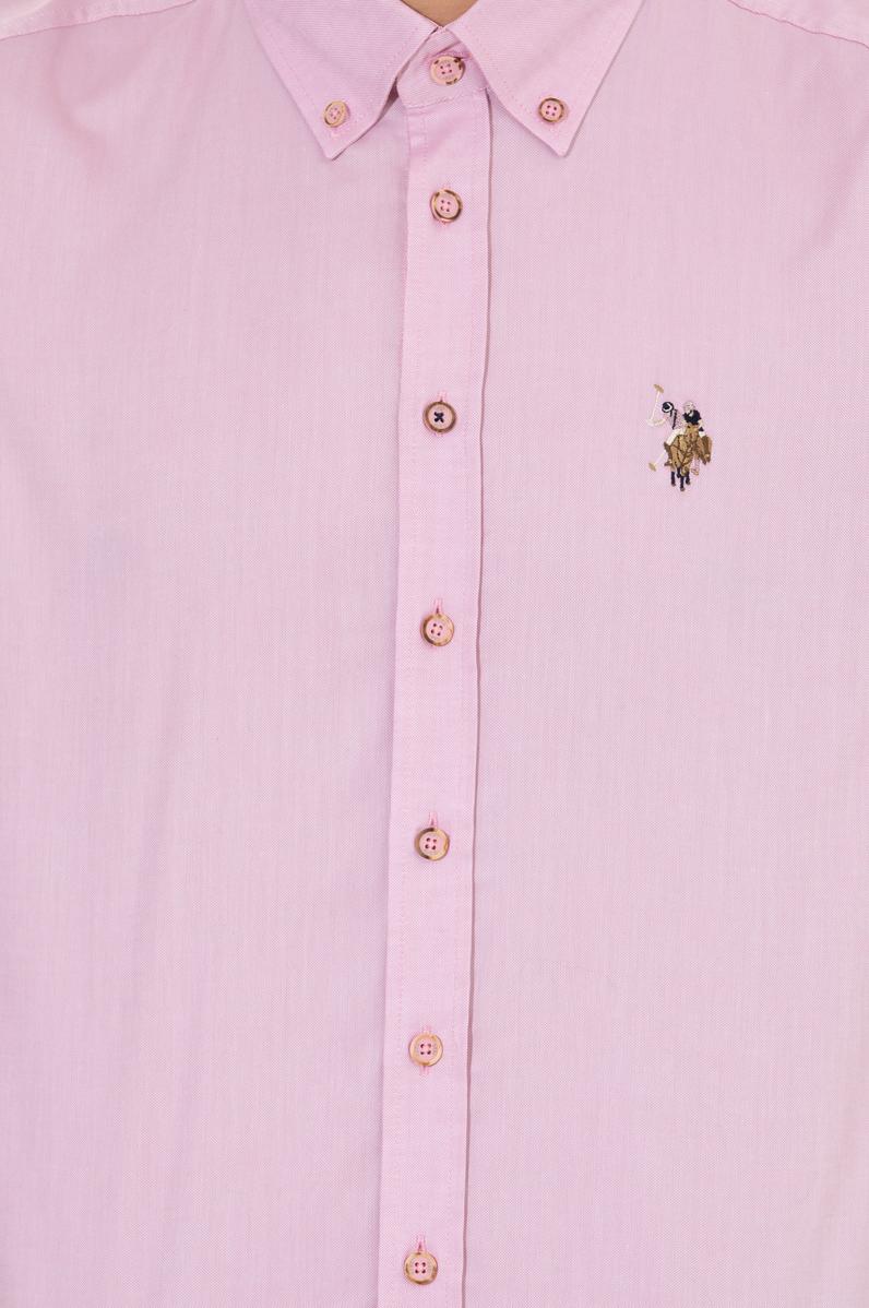 Erkek Manolya Uzun Kollu Basic Gömlek