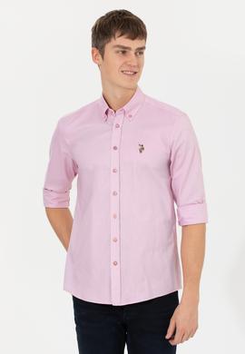 Erkek Manolya Uzun Kollu Basic Gömlek - 50256694121