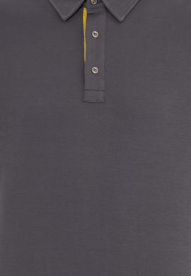 Erkek Antrasit Polo Yaka Sweatshirt - 50254781037