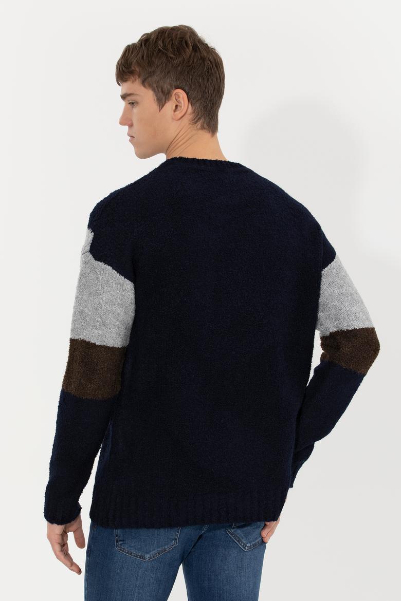 Erkek Lacivert Kazak - 50256681007