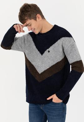 Erkek Lacivert Kazak - 50256681007