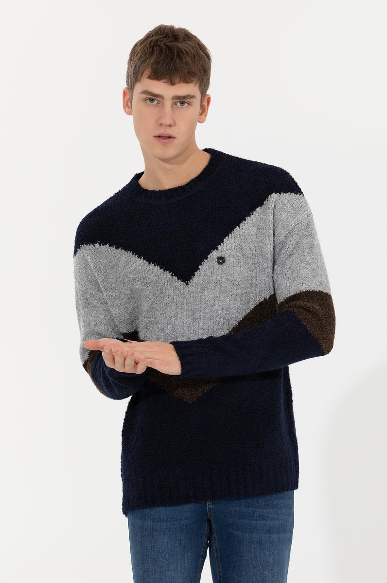 Erkek Lacivert Kazak