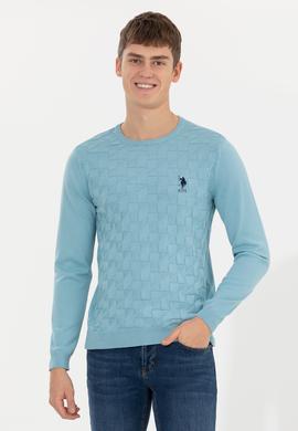 Erkek Mavi Basic Kazak - 50251882070