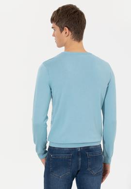 Erkek Mavi Basic Kazak - 50251882070