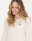 Kadın Ekru Bisiklet Yaka Basic  Kazak