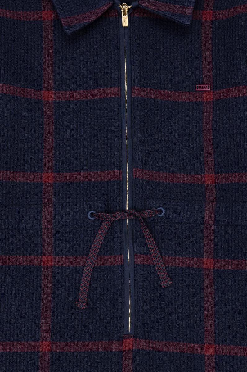 Kız Çocuk Lacivert Dokuma Elbise