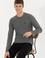 Erkek Gri Melanj Bisiklet Yaka Triko Kazak