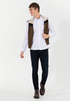 Erkek Beyaz Uzun Kollu Gömlek - 50262338007
