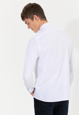Erkek Beyaz Uzun Kollu Gömlek - 50262338007