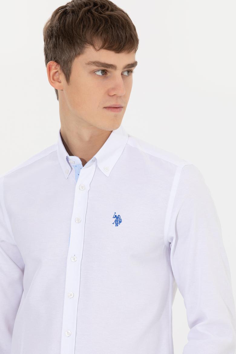 Erkek Beyaz Uzun Kollu Gömlek - 50262338007