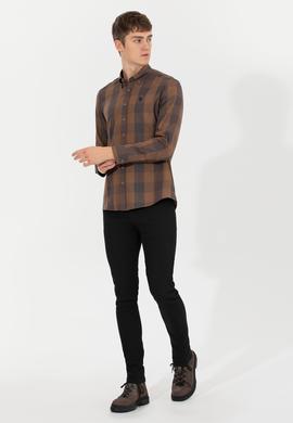 Erkek Camel Uzun Kollu Gömlek - 50262360034