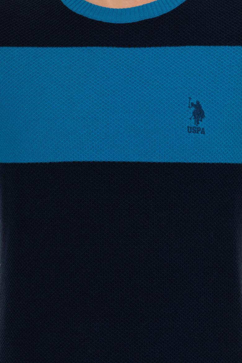 Erkek Lacivert Bisiklet Yaka Triko Kazak - 50258073004