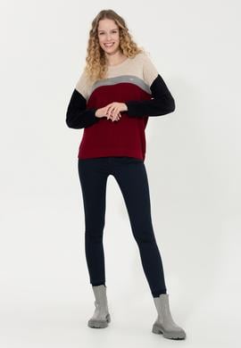 Kadın Bordo Kazak - 50251899006