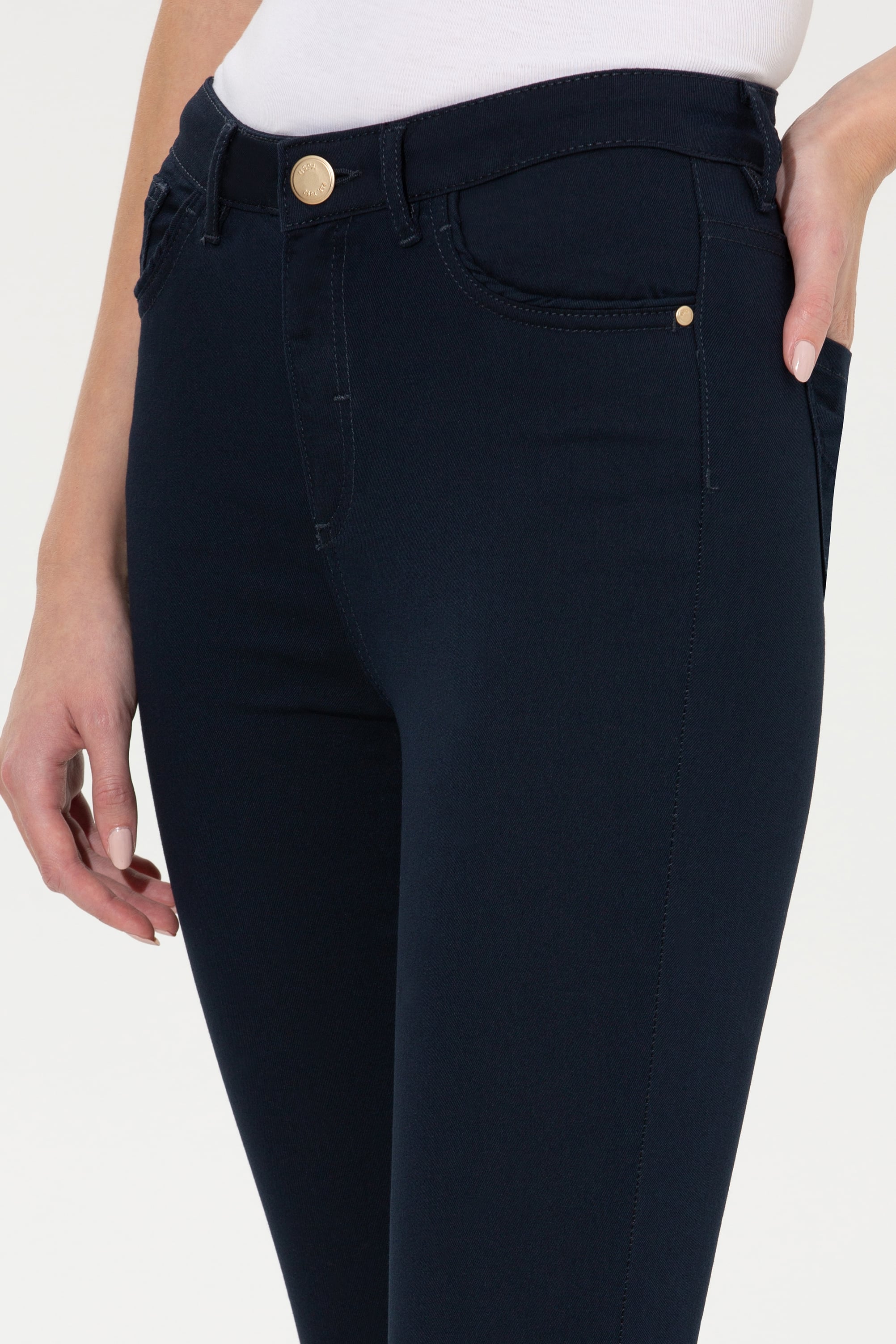 Kadın Lacivert Toothpick Fit Pantolon