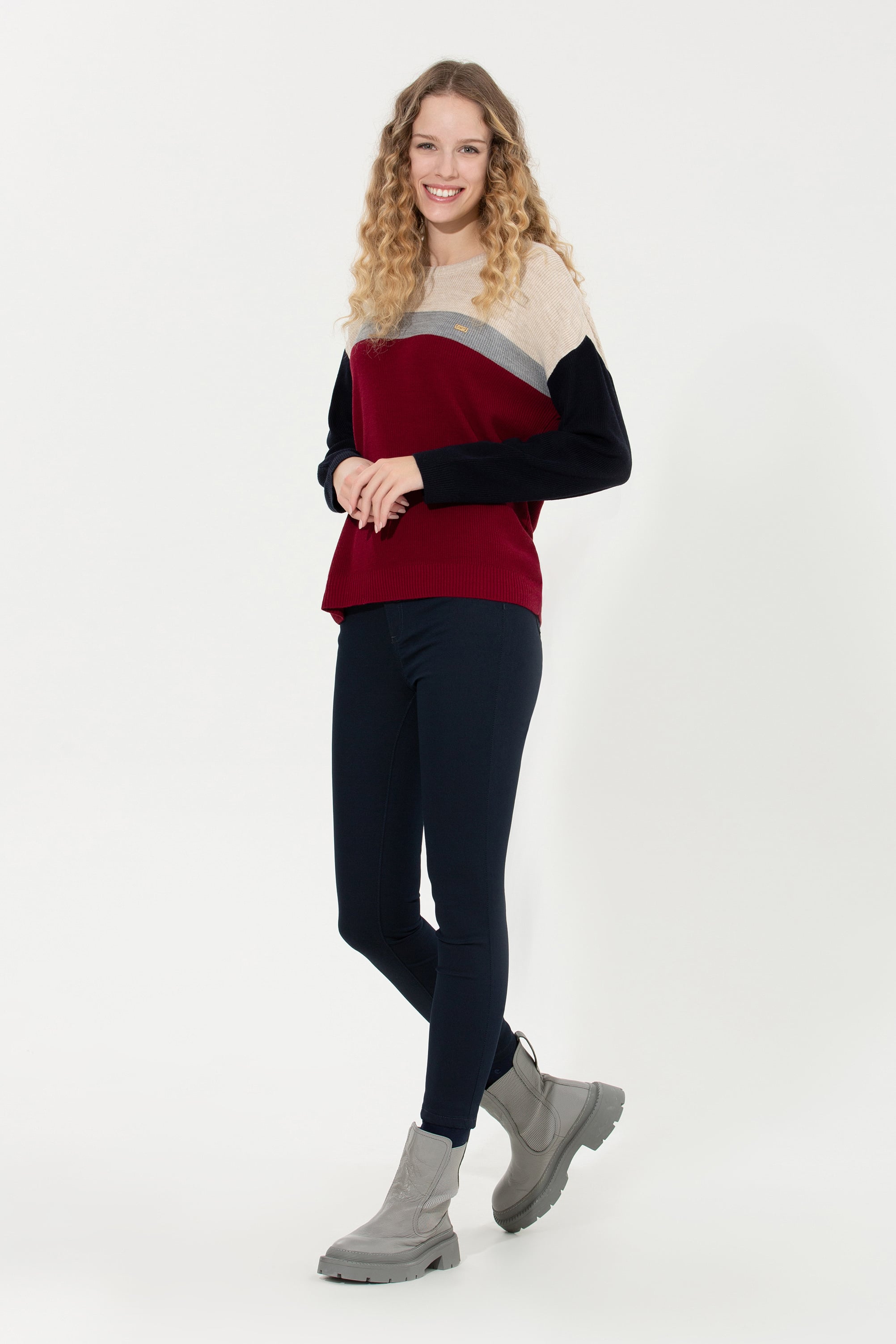 Kadın Lacivert Toothpick Fit Pantolon