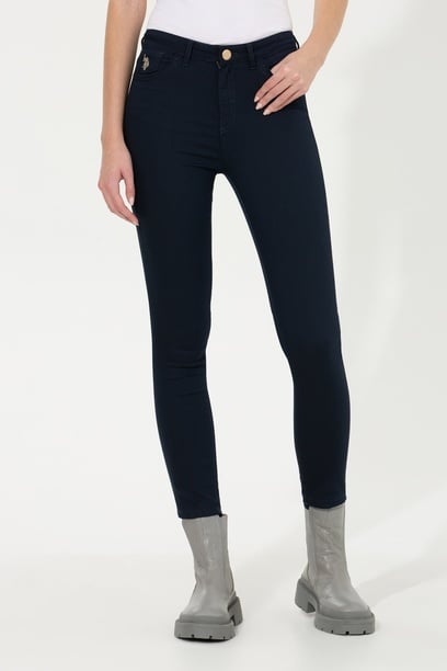 Kadın Lacivert Toothpick Fit Pantolon