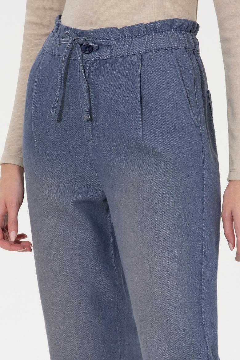 Kadın Mavi Jean Pantolon - 50256758007