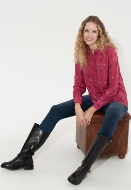 Kadın Pembe Uzun Kollu Gömlek - 50261134010