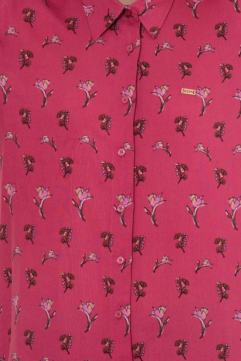 Kadın Pembe Uzun Kollu Gömlek - 50261134010