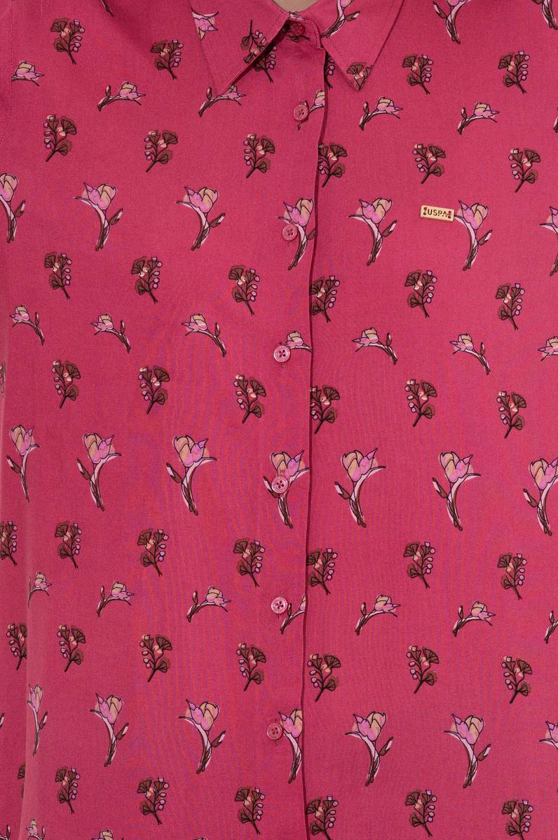 Kadın Pembe Uzun Kollu Gömlek