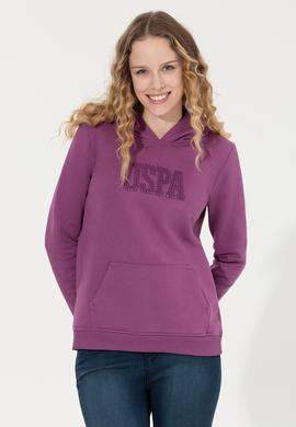 Kadın Menekşe Basic Sweatshirt - 50256249087