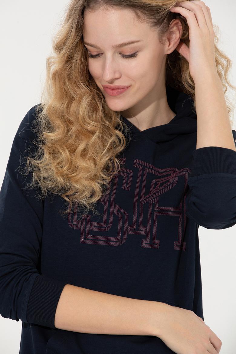 Kadın Lacivert Sweatshirt - 50256291008