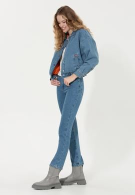 Kadın Açık Mavi Jean Pantolon - 50254369004