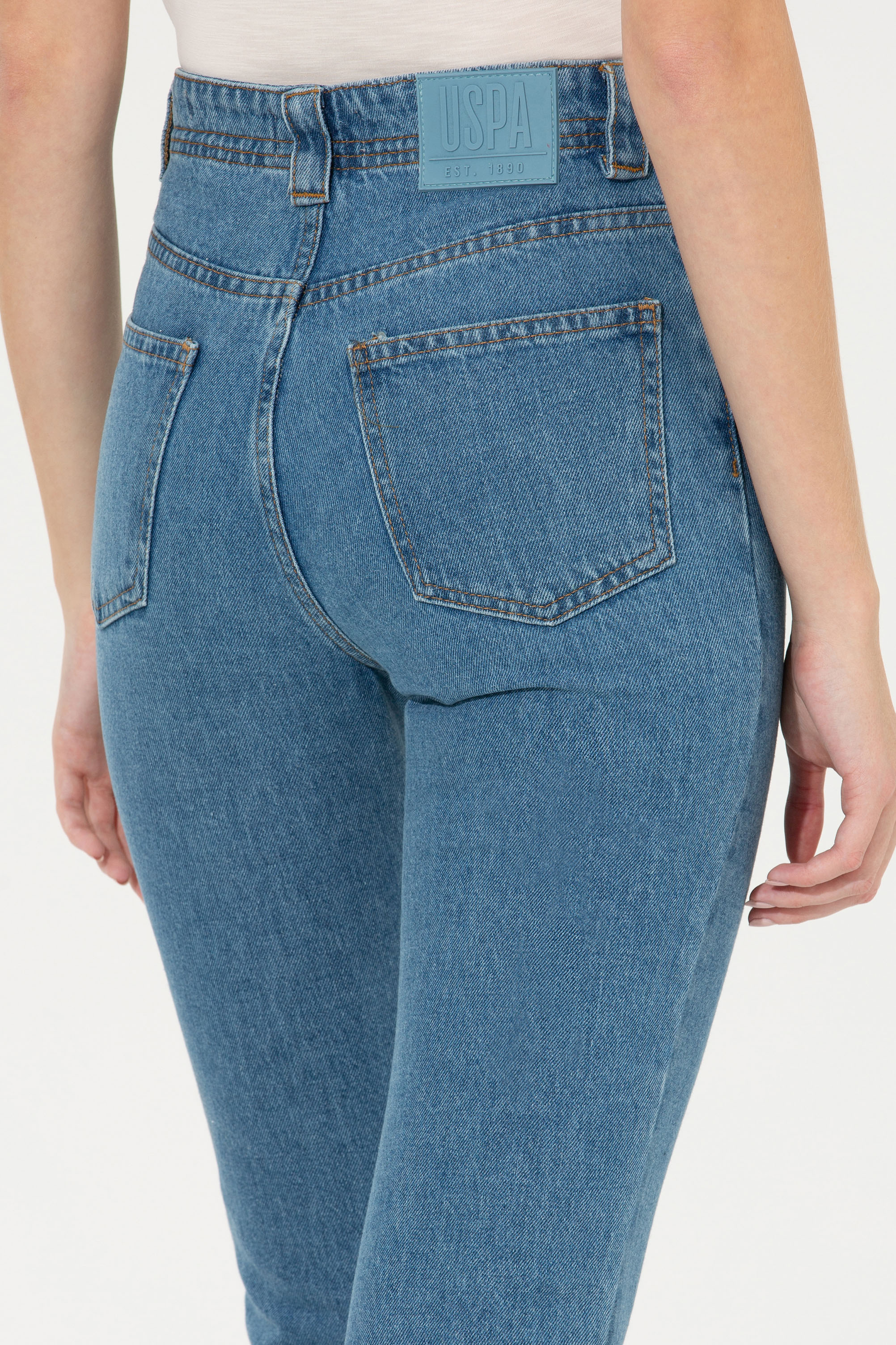 Kadın Açık Mavi Jean Pantolon - Image 7
