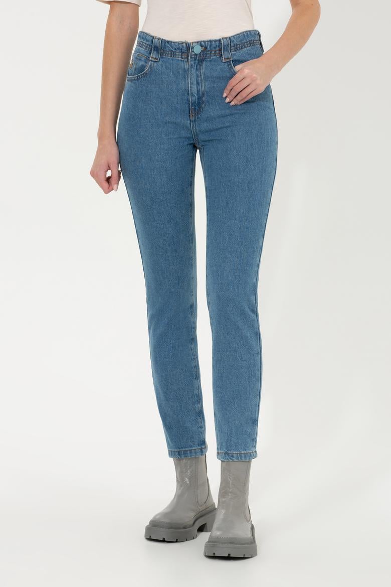 Kadın Açık Mavi Jean Pantolon - 50254369004