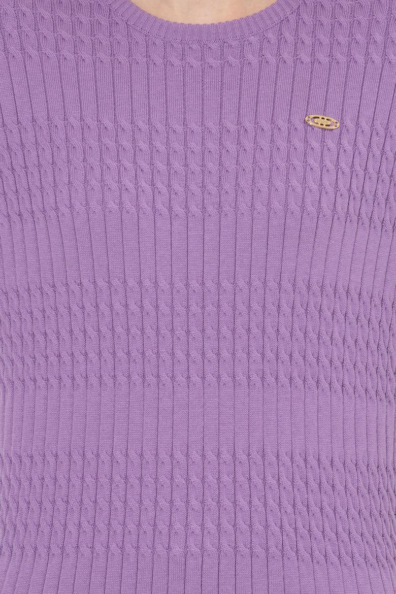 Kadın Lila Kazak - 50253007019