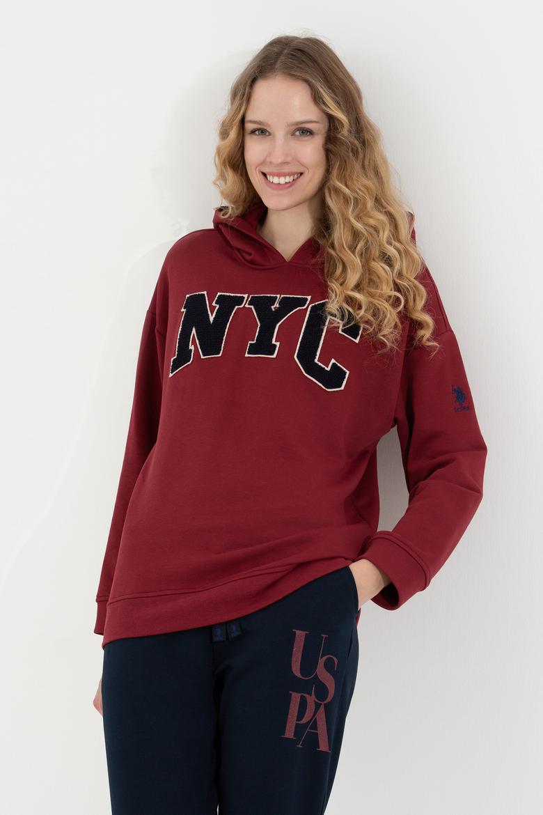 Kadın Vişne Sweatshirt - 50255511028