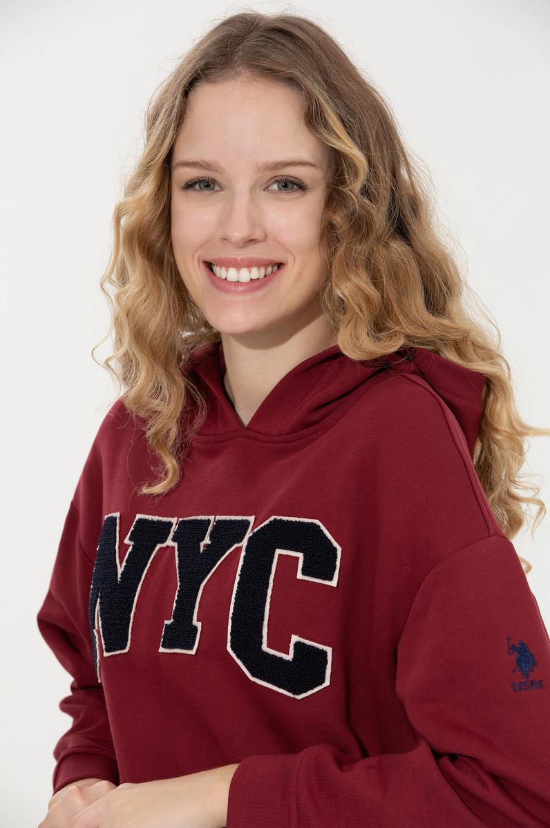 Kadın Vişne Sweatshirt